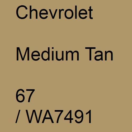 Chevrolet, Medium Tan, 67 / WA7491.